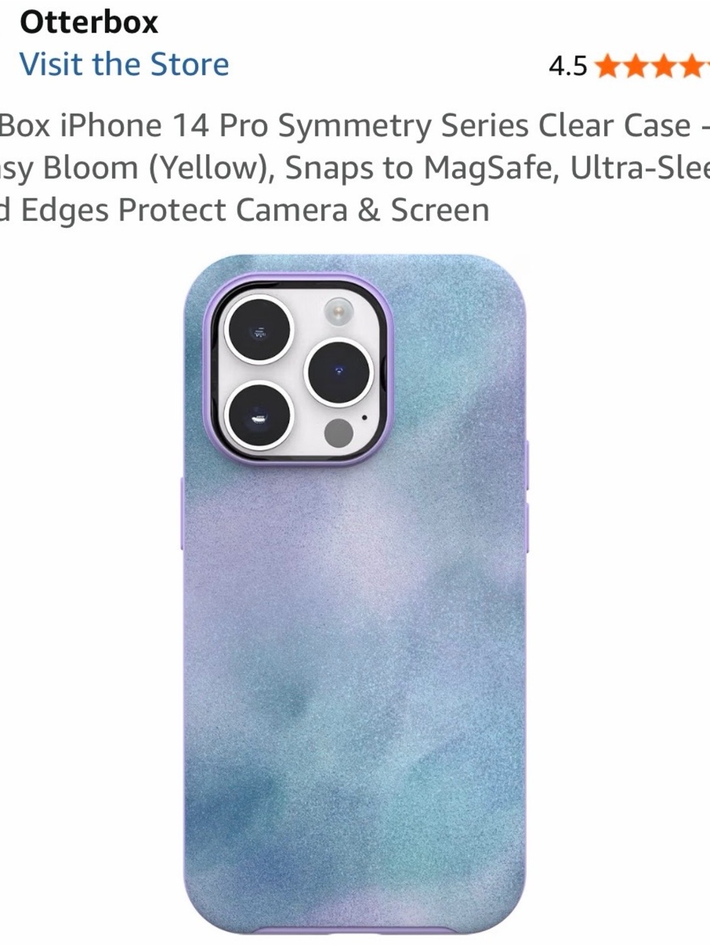 OtterBox Symmetry Series Case for iPhone 14 Pro — Lavender Blue Gradient